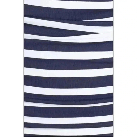 Tommy Bahama Breton Stripe Size XS Tankini Navy White Red Details Swimwear - Picture 3 of 9